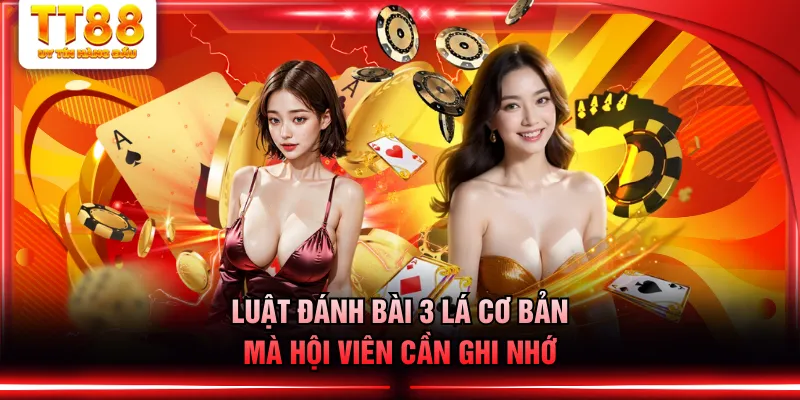 Luật đánh bài 3 lá cơ bản mà hội viên cần ghi nhớ